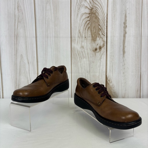 Naturalizer Leather 90’s Y2K Lace Up Comfort Oxford Dressy Shoes Brown Size 6.5 - Picture 4 of 15